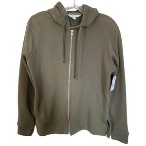 Curfew hoodie full zip green women’s large NEW